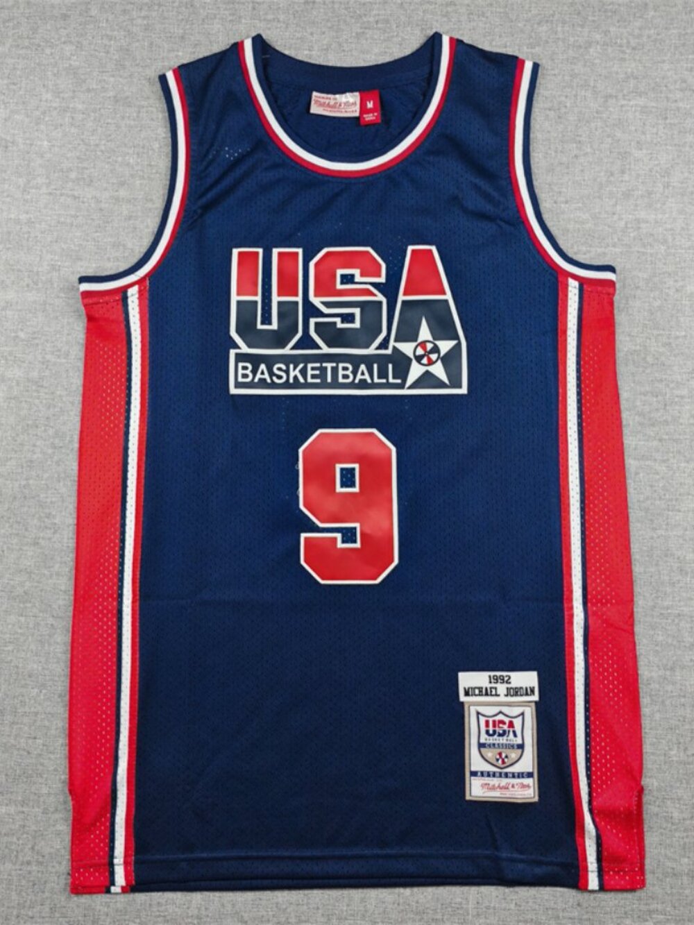 USA Basketball Style Jersey - Navy Blue #9